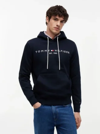 embroidered tommy logo hoodie 1 8 330x440 - Embroidered Tommy Logo Hoodie